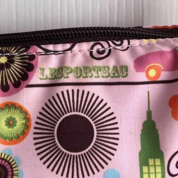 Lesportsac Mini Floral Poodle Bag Vacation Small Handbag Crossbody or Shoulder - Picture 5 of 10